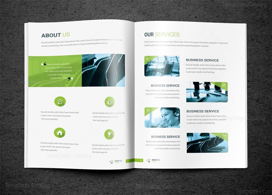 INDD Premium Business BiFold Brochure Template Graphic Prime