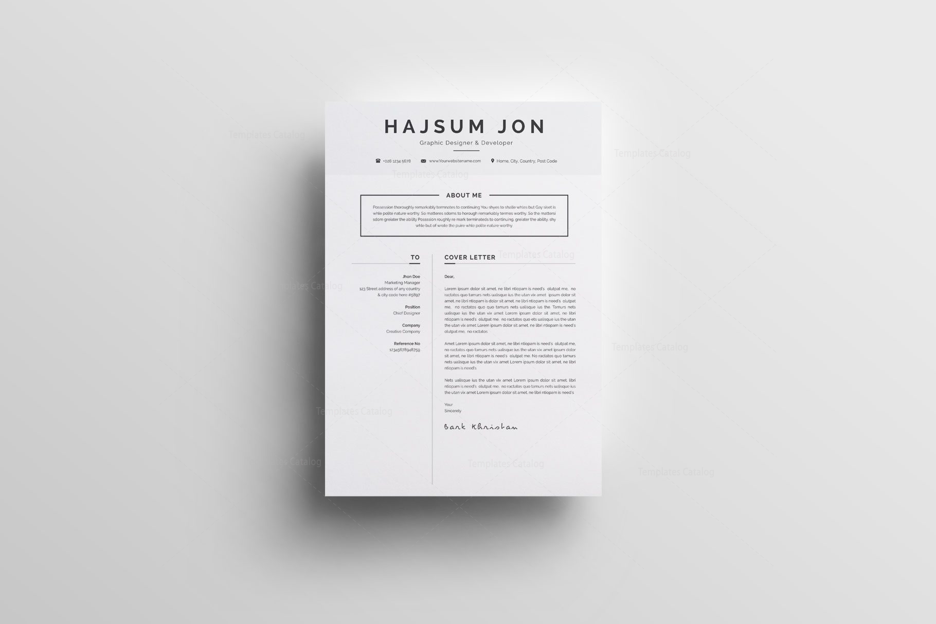 Printable Resume Templates - Graphic Prime | Graphic Design Templates