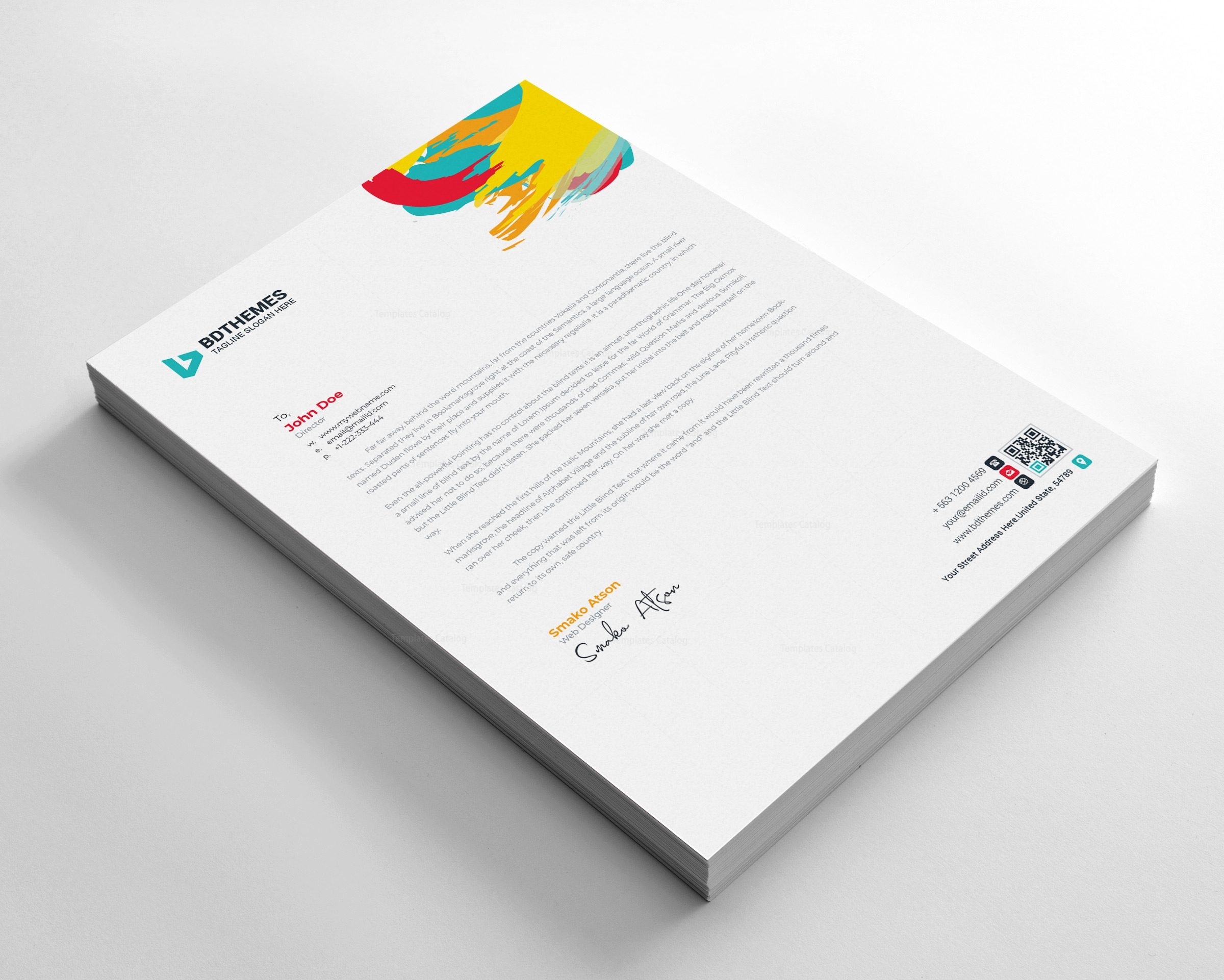 Retail Letterhead Design Template Graphic Prime Graphic Design
