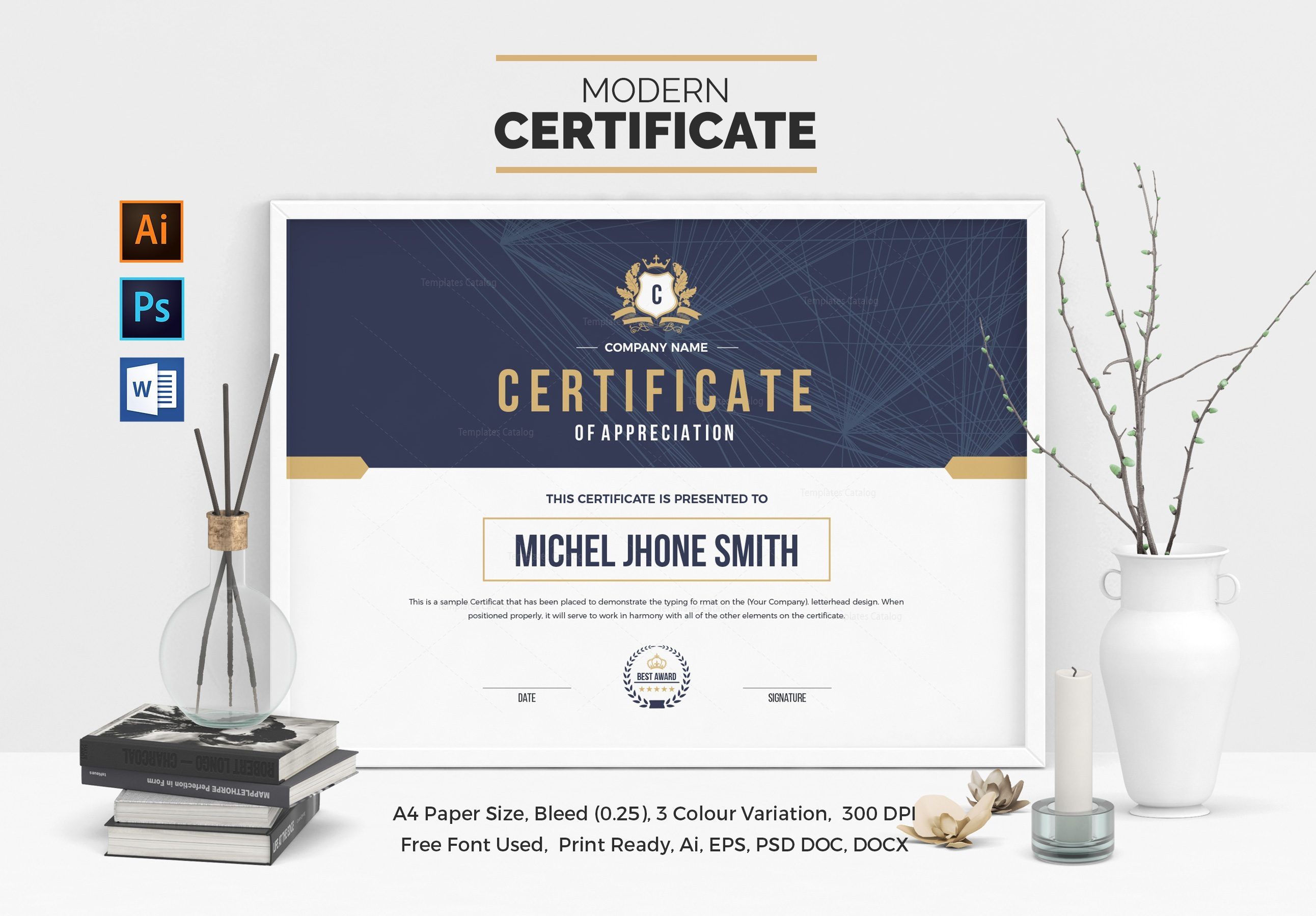 Download Landscape Certificate Templates Graphic Prime Graphic Design Templates PSD Mockup Templates