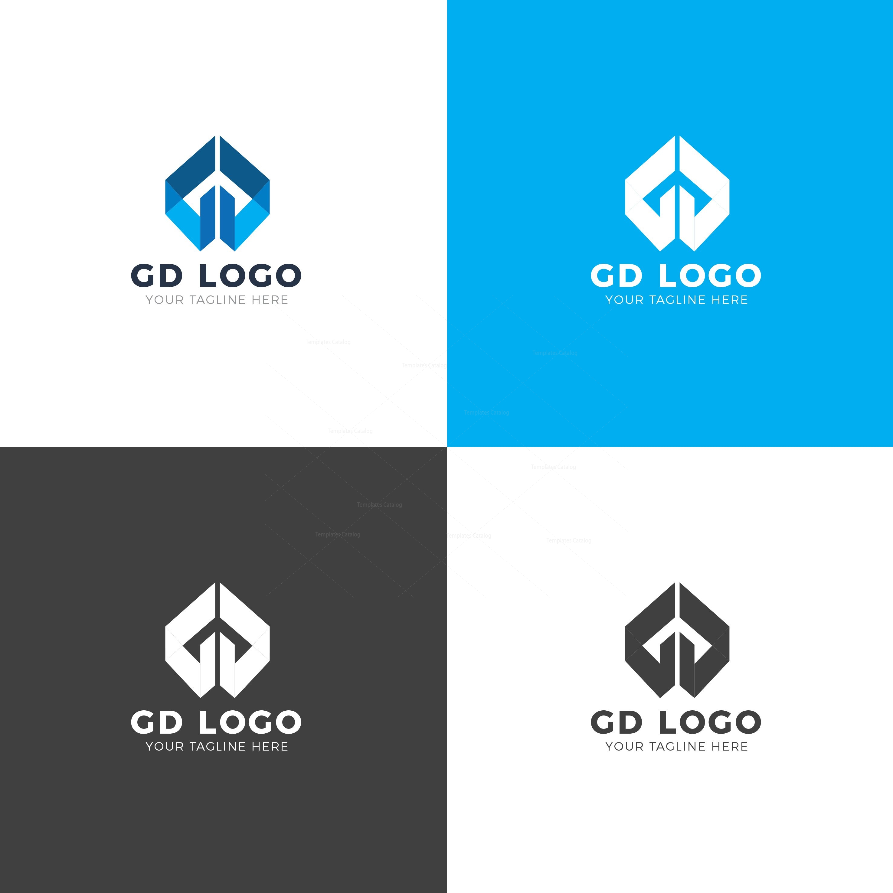 Gd Professional Logo Design Template Graphic Prime Graphic Design