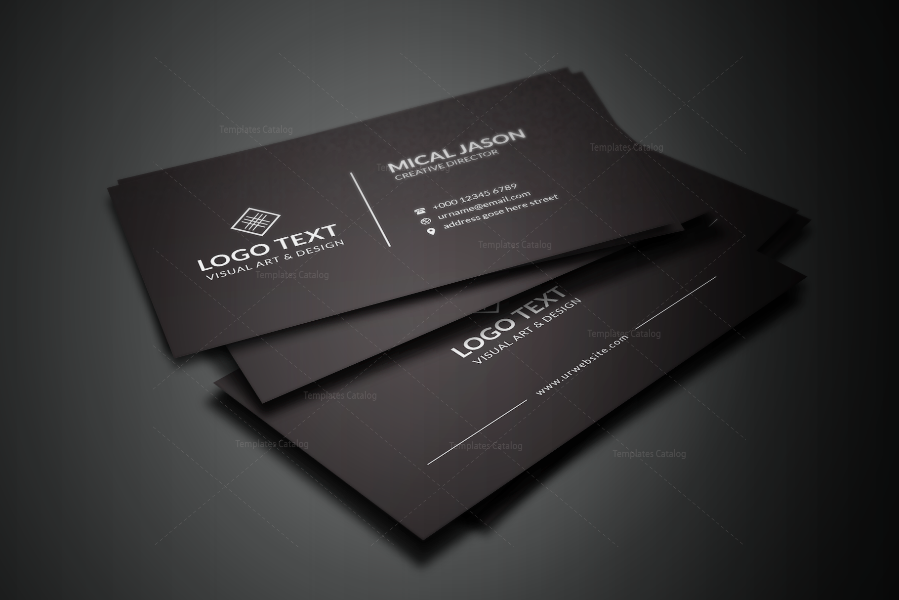 Plain Creative Business Card Design Graphic Prime Templates Plain Creative Business Card Design